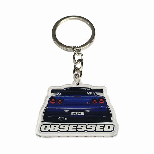 R34 GTR Keyring