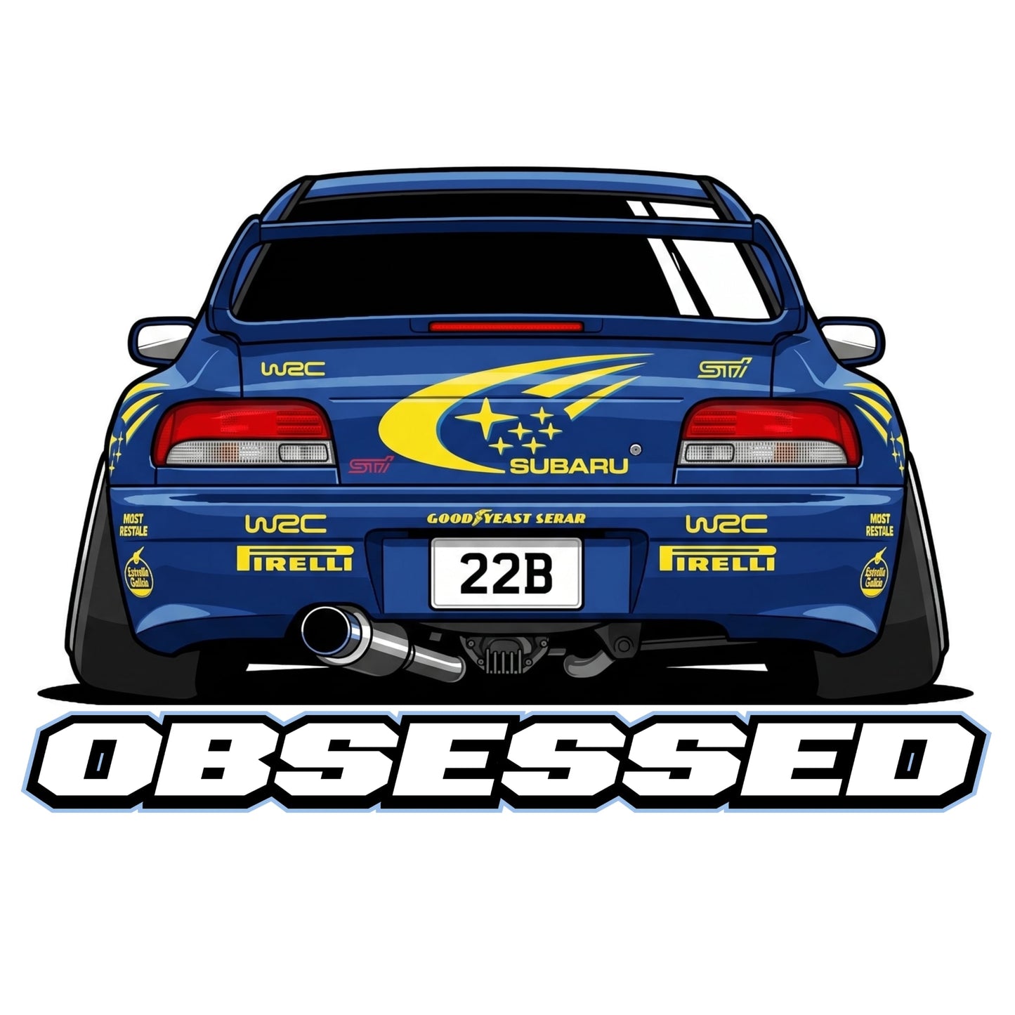 22B WRC Sticker