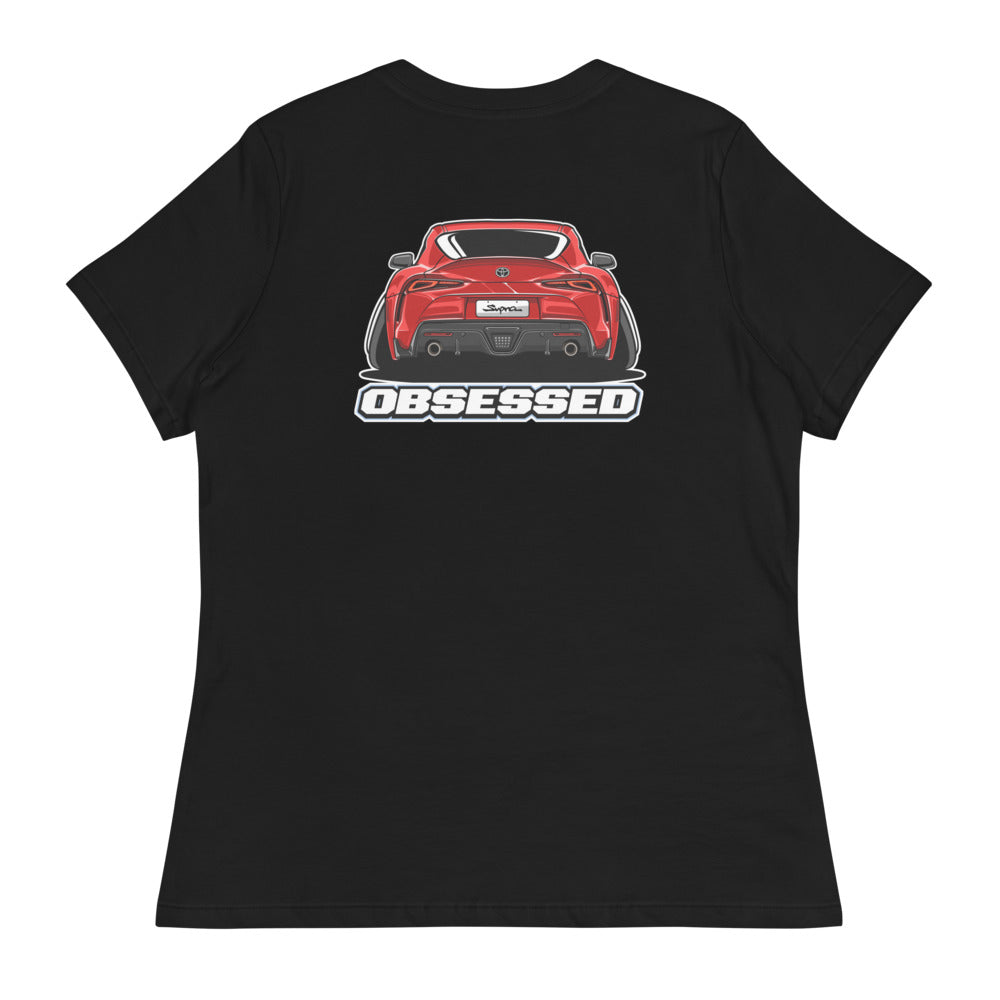 toyota-supra-womens-ladies-short-sleeve-tee-shirt-obsessed-clothing-back-only