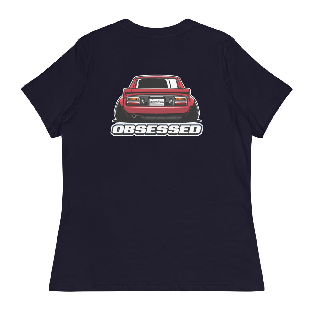 datsun-240z-red-womens-ladies-short-sleeve-tee-shirt-obsessed-clothing-back-only
