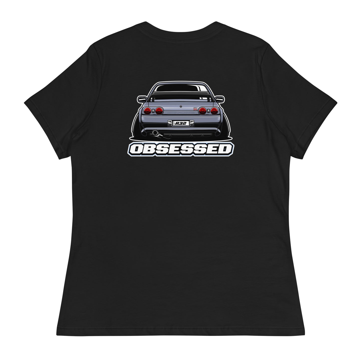 nissan-skyline-r32-gtr-grey-womens-ladies-short-sleeve-tee-shirt-obsessed-clothing-back-only